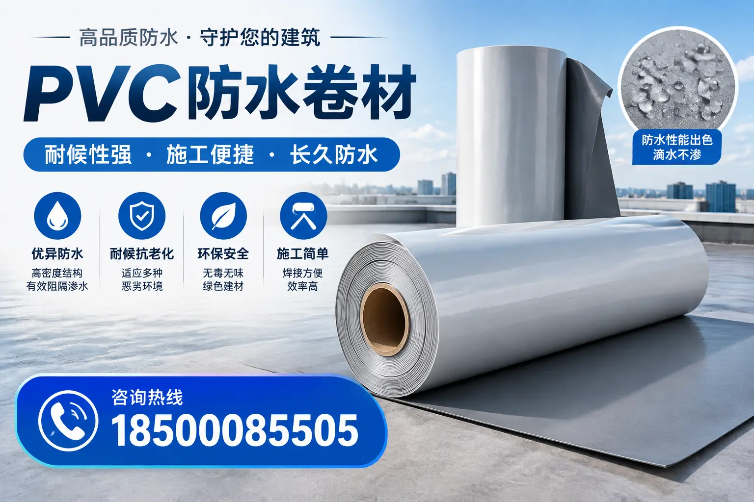pvc防水卷材在玉林的行业应用前景分析
